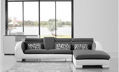 Senza - 2sC - Leather Sofa Lounge Set